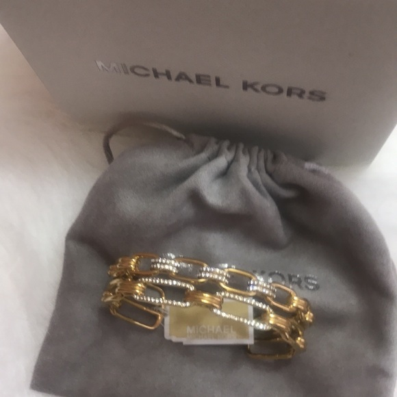 Micheal Kors Cuff Bangles with diamonds - Picture 2 of 6